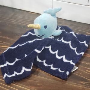 NWOT Whale Unicorn Baby Security Square Blanket